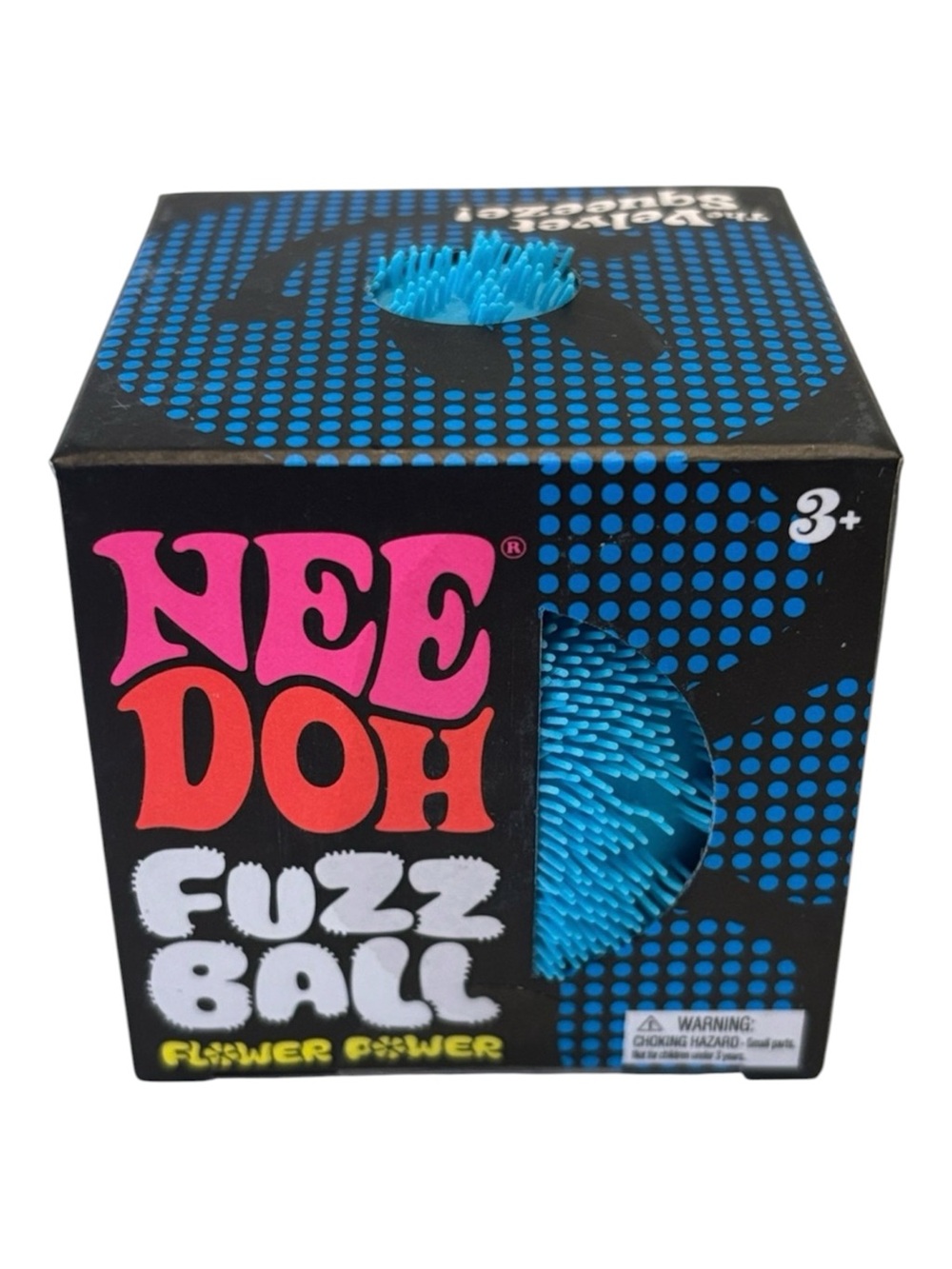 Schylling Needoh Fuzz Ball Wonder Waves Blue Sensory Squishy - Picture 2 of 8